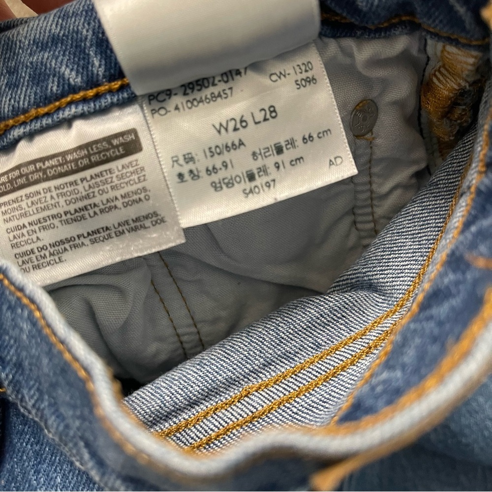Levi's 501 Women's Skinny Jeans in Classic Blue - Picture 9 of 10
